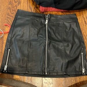 Leather skirt
